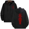 Men's Gothic Hoodie Satan Symbol Printed Street Fashion Warm Hoodie Unisex Sportswear Top