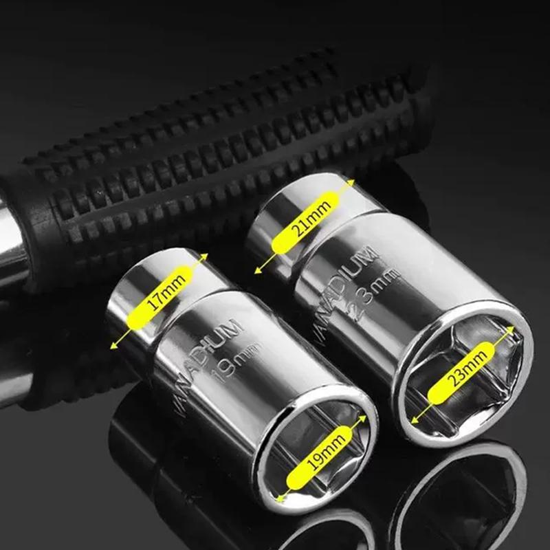 Extendable Car Tire Wrench, Tire Removal And Changing Tool, Labor-saving Extended Socket Wrench, Auto Repair Tire Removal Tool