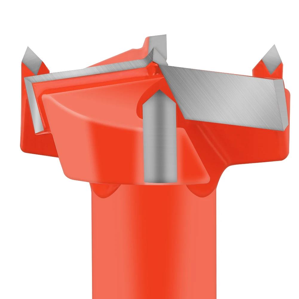 Three-blade Diameter Woodworking Machine Row Drill Forward Turn Reverse Alloy Woodworking Bit Openers 35-37mm Hinge Tungsten