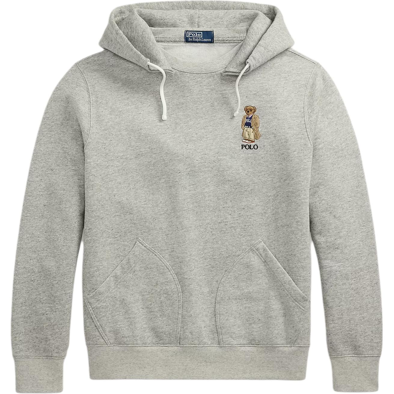 

Polo Ralph Lauren Весна-Лето 25 Круглый вырез Длинный рукав Худи с вышивкой Мужские худи Серый 710971780-001 M