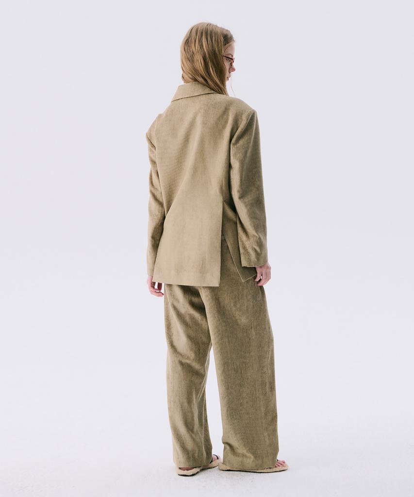 WNDERKAMMER 25 Corduroy Wide Pants_Light Khaki