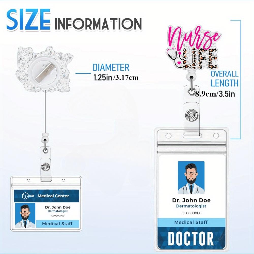 Nurse Life Badge Reel Gift Set. Extendable ID clip for medical assistants & office staff.
