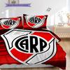 River Plate Logo Pattern Bedding Quilt Set Quilt Cover Pillowcase Home Decoration Birthday Gift (1 * Duvet Cover + 2 * Pillowcase, Without Core)