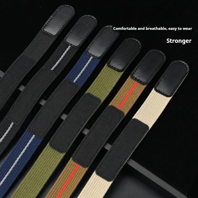 Advanced 20mm 22mm Nylon Strap For Seiko Tudor Hook And Loop Fastener Watchband Men Military Waterproof Wrist Bracelet For Omega