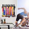 1pc Metal Medal Holder for Runners, Wall Mount Display for Medals and Hats, 11.81 Inch Iron Decor for Living Room Bedroom Porch, Gift for Athletes
