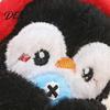 Penguin Plush Toy with Squeaker, Cartoon Keychain Plushie Pendant, Stuffed Animal Doll for Backpack Bag Charm Ornament