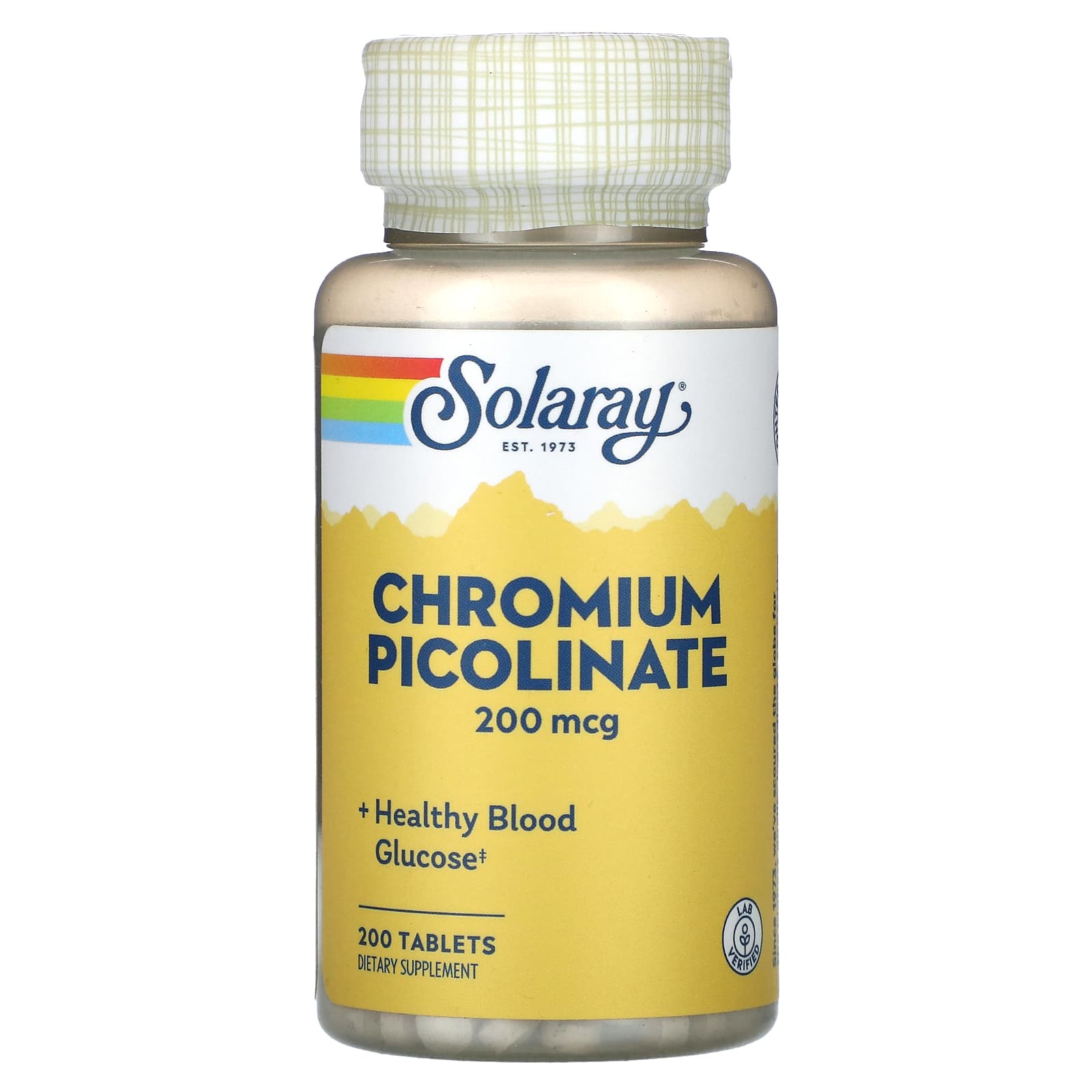 

Chromium Picolinate, 200Mcg, 200 Tablets