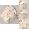 Baby Boy Girl Winter Thick Cotton Hanbok With Slipon Closure For Newborns