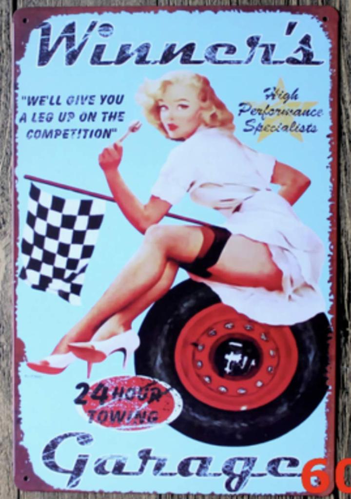 Donley Tin Sign American Beauty 5-Piece Set Wall Plate Retro Goods Interior (garage/car)