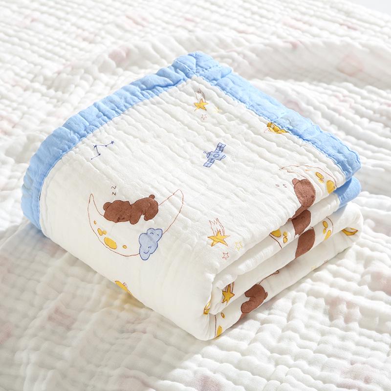 Baby Six-Layer Gauze Cotton Towel & Quilt – Spring/Summer Toddler Blanket