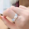 Smiley Ring for Women, Simple and Cute Emoticon Ring, Old Water Chestnut Smile Ring