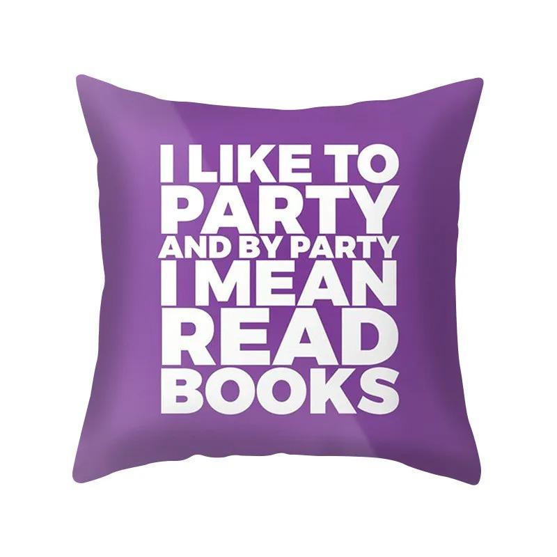 Purple Style Pillowcase Living Room Office Home Pillowcase Car Ornaments