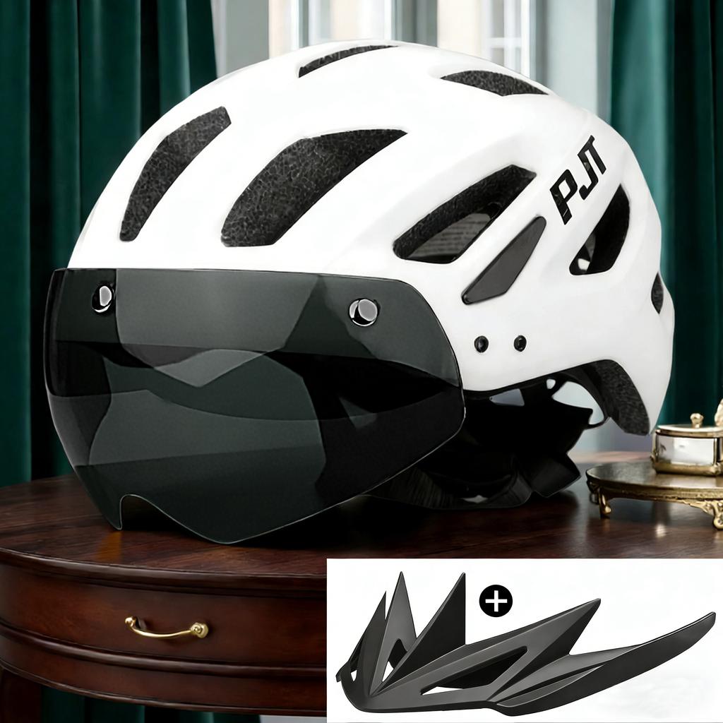 Pjt New Cycling Helmet Light Road Mtb Mountain Bike Bicycle Goggles / Sun Visor Helmet L For Men Women Sun Visor Bicycle Helmet