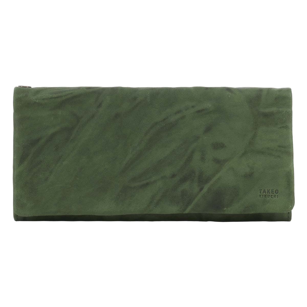 

Long Wallet Genuine Leather Oyster Limited Color Cover Large Capacity 720626 Sheepskin Leather Green [Takeokikuchi] Men s [Limited Color]