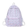 Fashion Students Backpack Aesthetic Shoulder Bag High Quality Floral School Bag  Travel
