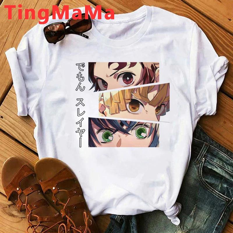 Demon Slayer Rengoku T Shirt Unisex Kimetsu No Yaiba Tshirt Anime Uzui Unisex Cartoon Tanjiro Inosuke Zenitsu Nezuko T-shirt Unisex