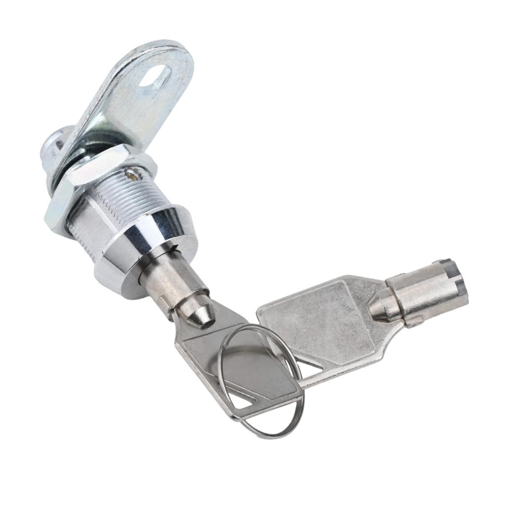 Cabinet Cam Lock 17mm 2 Key 90 Degrees Desk For Enclosures Furniture Lock Machine Mailbox Pull Keyed Practical