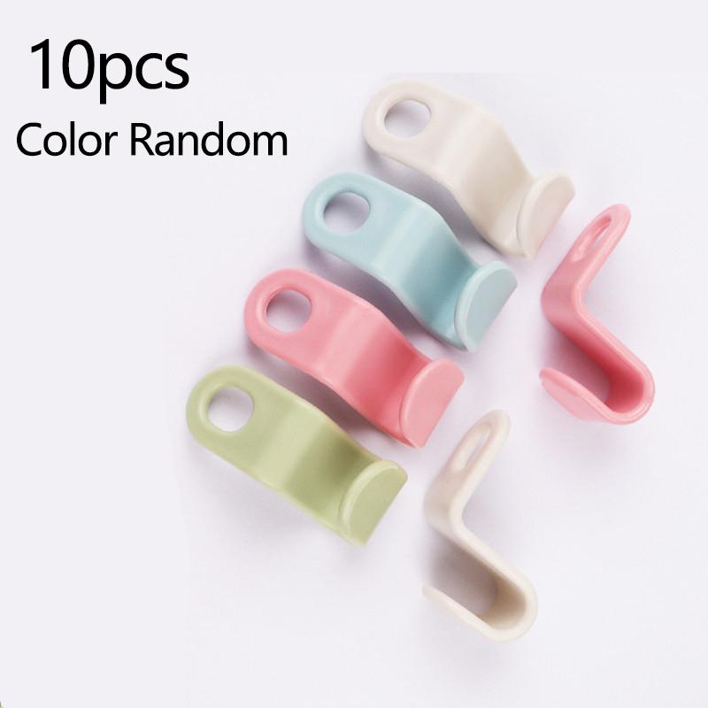 

10-100 шт. - Крючки для вешалок для одежды Многофункциональные каскадные пластиковые для хранения в шкафу в спальне Экономия места Крючок для пальто