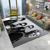 Tappeto Arazzo Stampa 3D U2 Rock Bang Bono, Tappeto per Soggiorno Camera da Letto Bambini Divano Zerbino Decorazione, Tappetino Antiscivolo per Bambini