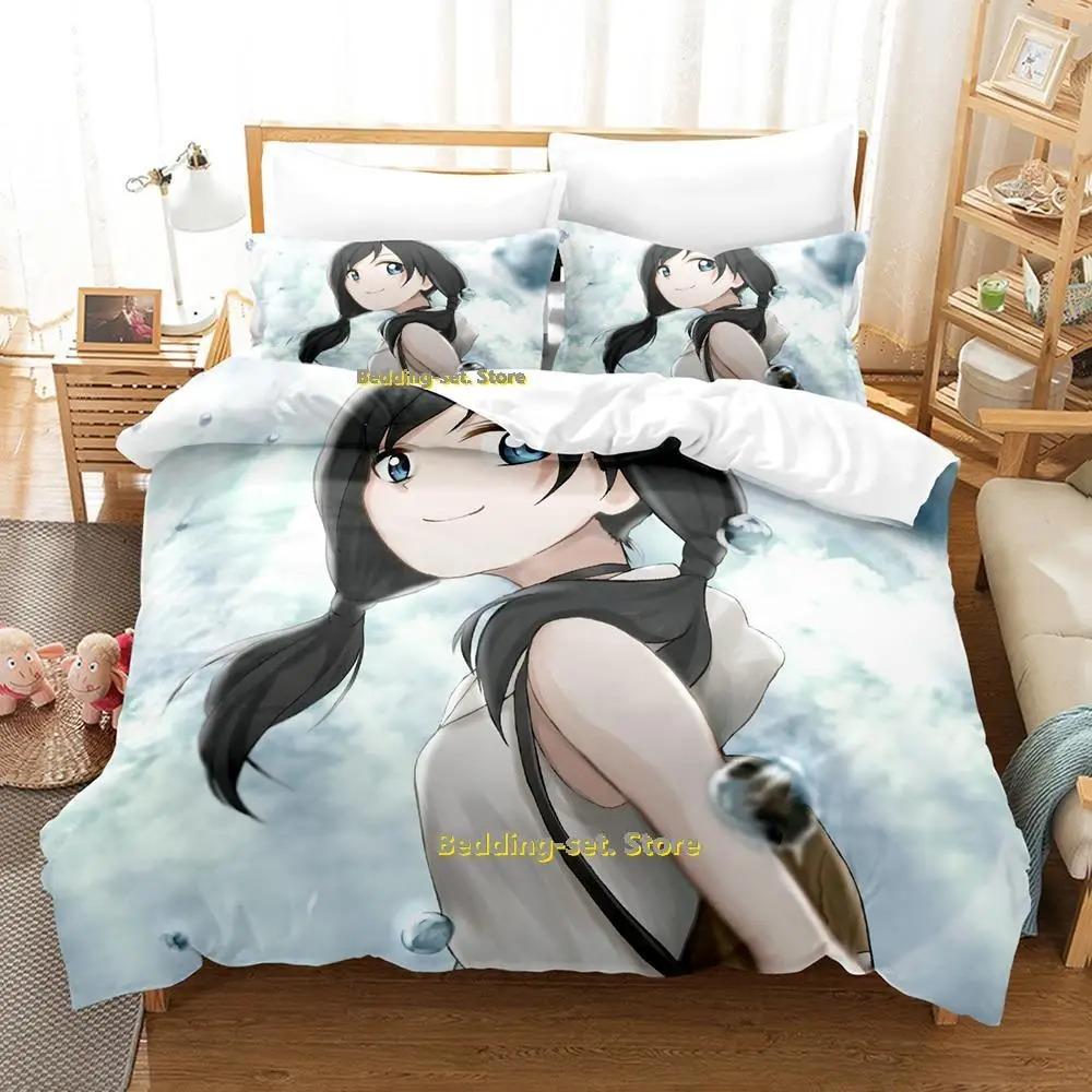 Comfortable Anime Print Bedding Set With Duvet Cover And Pillowcases Single Twin Full Queen King Sizes For Adults And Kids