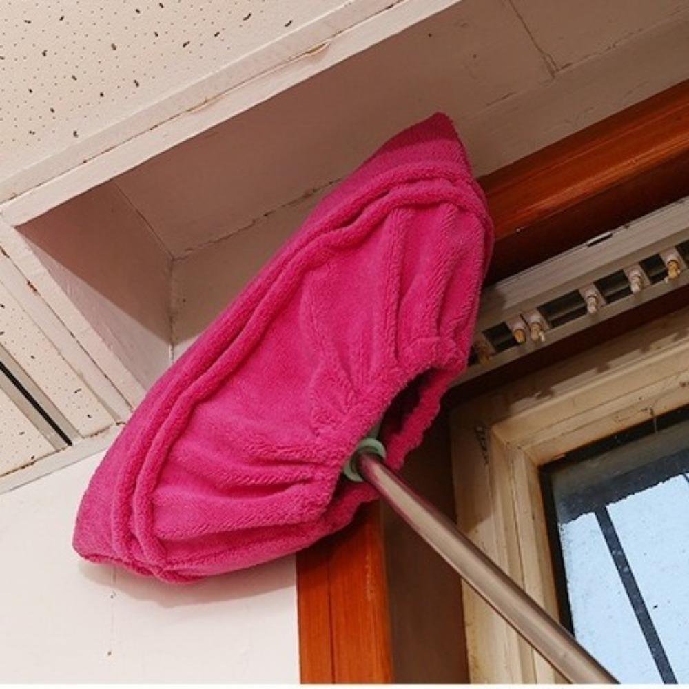 6PCS Reusable Multi Function Broom Cover Coral Velvet Broom Cover Cloth Floor Cleaning