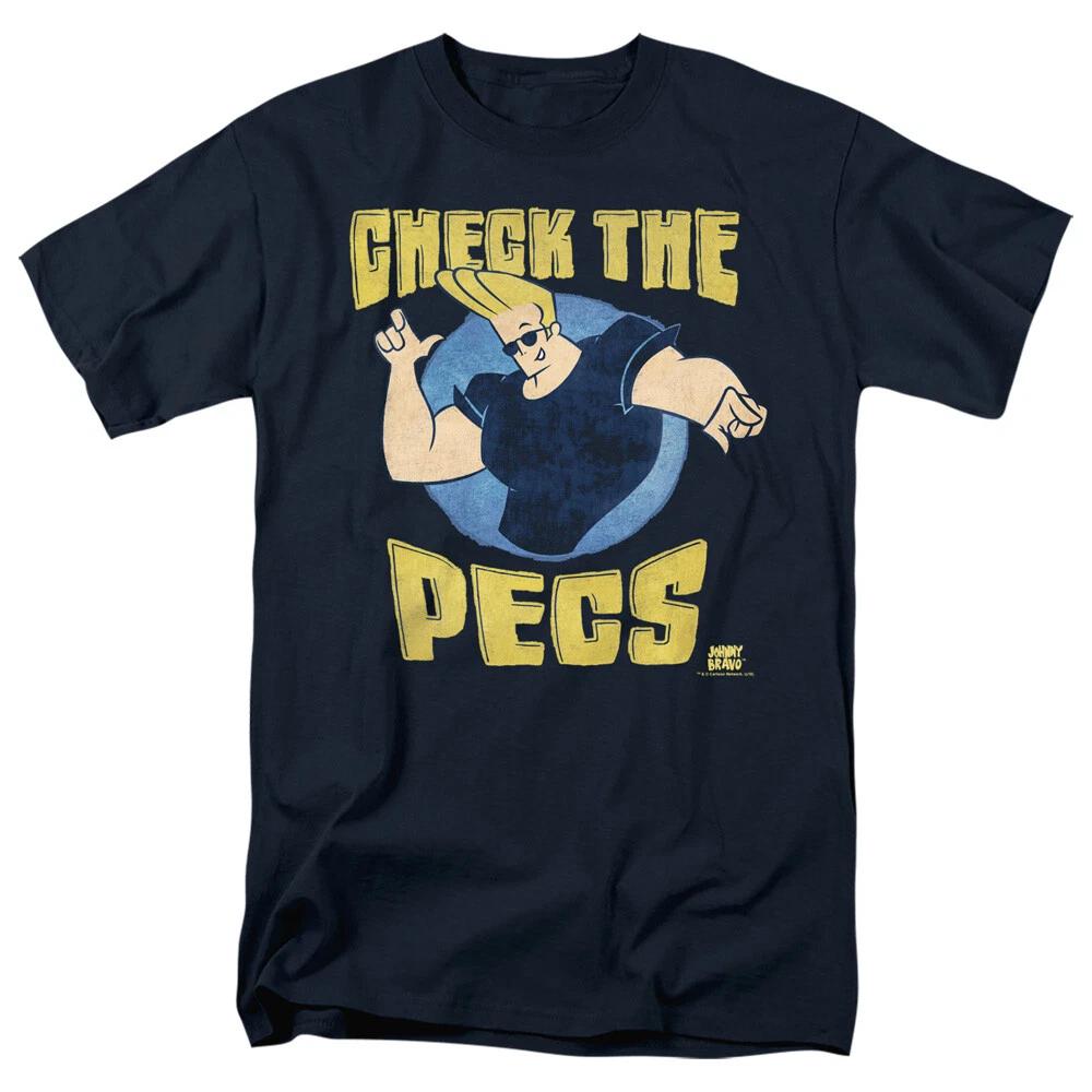 Johnny Bravo  Check The Pecs  T-Shirt - Regular or Tank - to 5X S