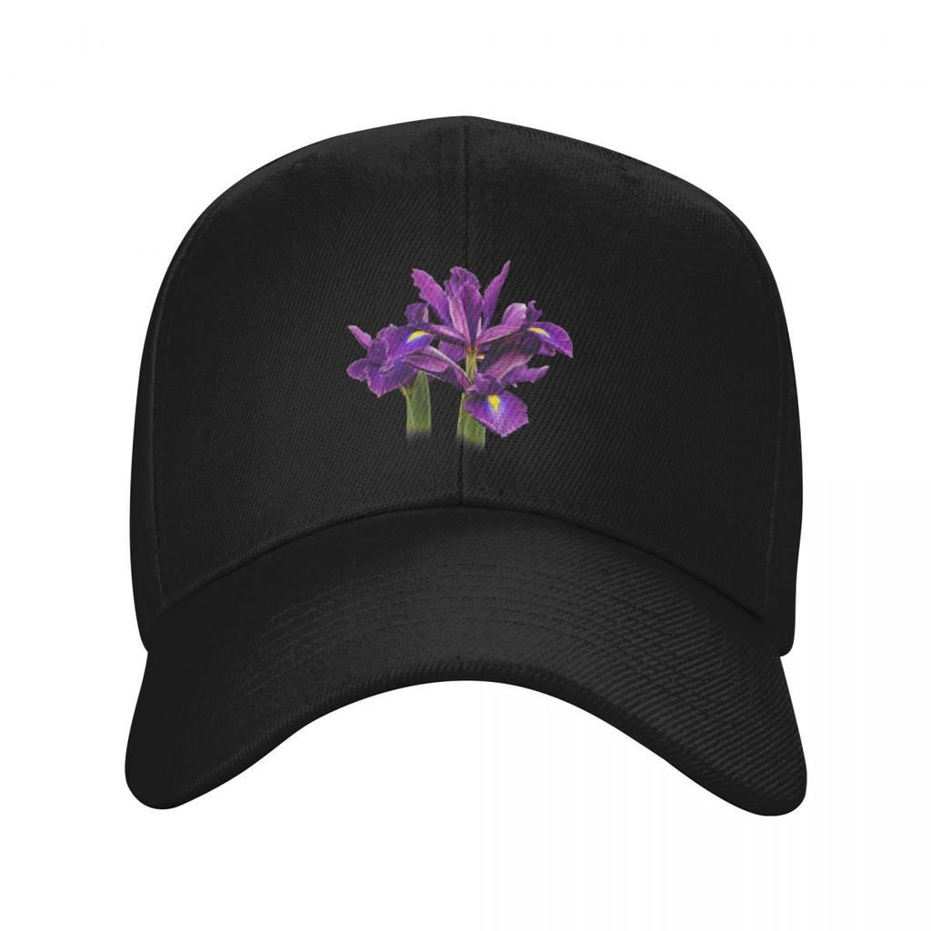 Elegant Dutch Iris Purple Sensation Baseball Cap Ball fishing caps man Hood Men s Womens