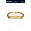 Men's Stainless Steel Plaid Brushed Bracelet Light Luxury High-end Design Simple Hidden Buckle