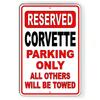 VetteGuard Reflective Sign Corvette Parking Only Double Arrow No Parking Symbols Enhanced For Parking Garages