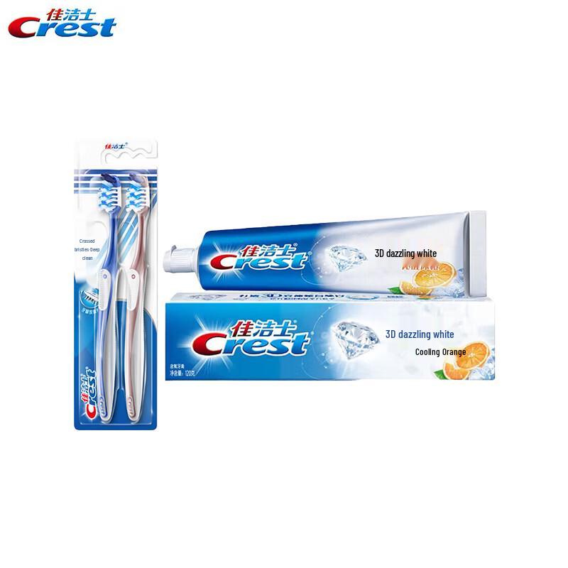 Crest Oral Care Bundle: 7-Effect Toothbrush & 3D White Arctic Fresh Toothpaste