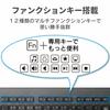 ELECOM Keyboard Kablet Membran Tynn Full Keyboard Svart TK-FCM108XBK