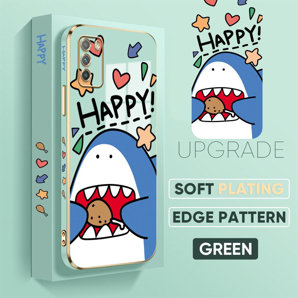 Bunte Druckmuster Quadratisches Randmuster Gehäuse Überzogene Telefonschale Luxus Überzogene Weiche Telefonhülle für Huawei Honor Xiaomi Redmi