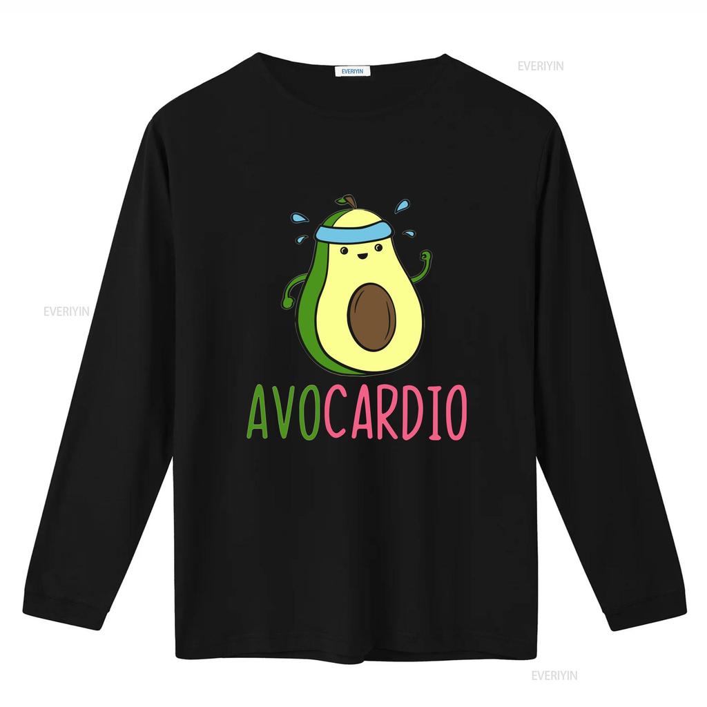 Avocardio Gym Workout Avocado Avo Cardio T Shirt Baggy Boyfriend 2320 Vintage Washed Comfortable Casual Fashion Stylish