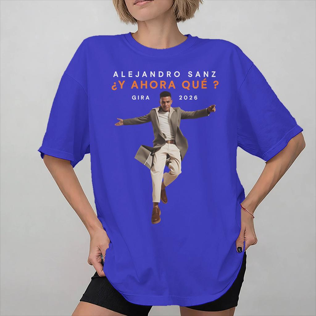 Unisex Women Printed Alejandro Sanz 2026 Concert Tee T Shirt 100 Cotton Tshirts Clothing