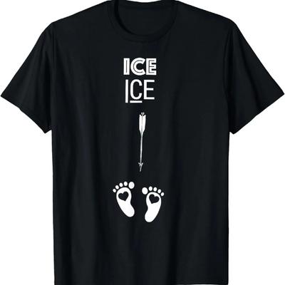 Funny Pregnancy Announcement - Ice Ice Surprise Baby T-Shirt