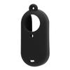Silicone Protective Case Set for GO 3S Thumb Camera Protective Cover and Lens Cap with Lanyard Black