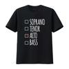 Choir Singing Singer T Shirt for Church Member Soprano Tenor Alto Bass Lover Music  Vintage Washed Versatile Comfortable