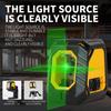 High-Brightness Green Laser Level: Two-Line Infrared Floor Leveling Tool