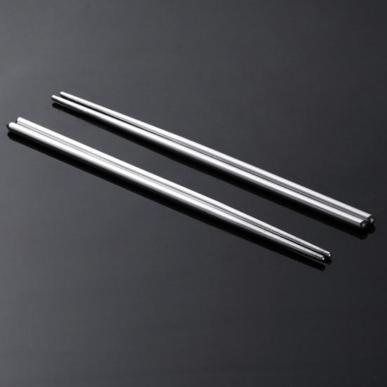 4 páry jídelních hůlek Antikorozní Antiopaření Nerezová ocel Praktické kovové jídelní nádobí pro domácnost