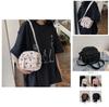 Stylish Fashionable Corduroy Round Crossbody Bag Trendy Everyday Medium Size