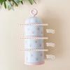 3 Layers Baby Milk Powder Box Tulip Portable Formula Dispenser Kids Snack Container  Travel