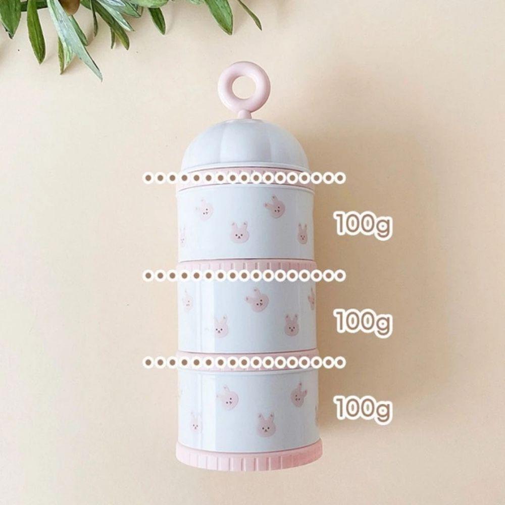 3 Layers Baby Milk Powder Box Tulip Portable Formula Dispenser Kids Snack Container  Travel