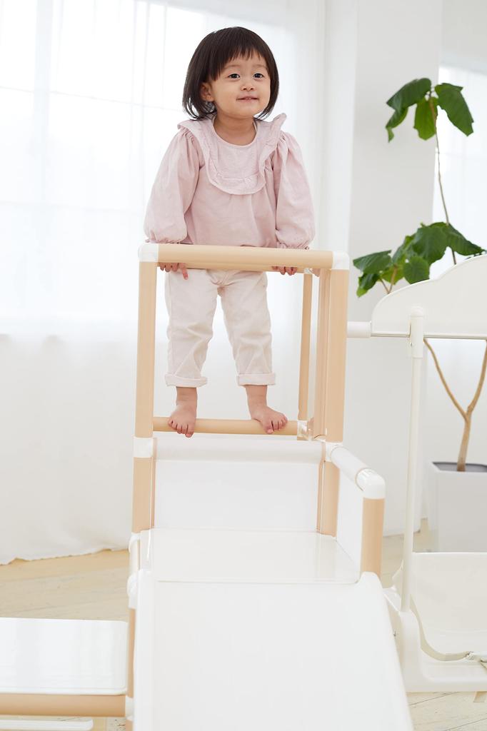 Nonaka Seisakusho CATCH Me Folding Long Slope Kids Park SP Natural (Jungle Gym, Slide, Swing, Horizontal Bar)