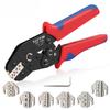 Open Barrel Terminal Crimp Tool Adjustable Gear Crimping Tool Kit Ratchet Open Barrel Terminal Tool