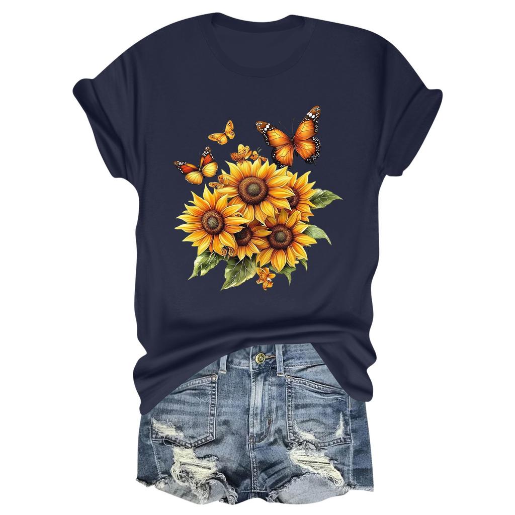 Lässiges, tägliches T-Shirt mit Rundhalsausschnitt und Aufdruck für Kinder, kurzärmelig, Buchstaben-Oberteil