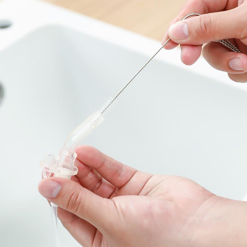 Teapot Brush Teacup Mini Spout Straw Brush Kettle Hard Bristle Slit Kitchen Wash Cup Clean 5-piece Set