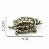Vintage Brass Crocodiles Turtle Ornaments Home Turtle Keychain Pendants Tea Pet Ornaments Turtle Handicraft Figurines Wholesale