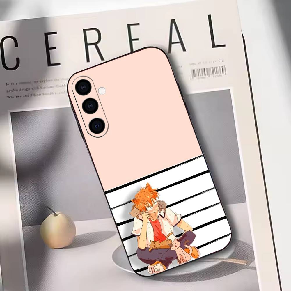 

Fruits Basket Phone Case For Samsung Galaxy A73,A72,A71,A70,A53,A52,A51,Soft Silicone Black Cover Samsung a32 5g