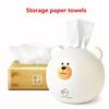 Søt Bear Tissue Box Nordic Roll Paper Oppbevaringsboks Tissue Box Container Håndkle Serviett Tissue Holder