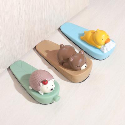 Türstopper Kleiner Türstopper, Bär Ente Igel Tier Niedlicher Türstopper mit Stark Reibendem Silikonpad, Türstopper Türkeil für Zuhause, Kunststoff